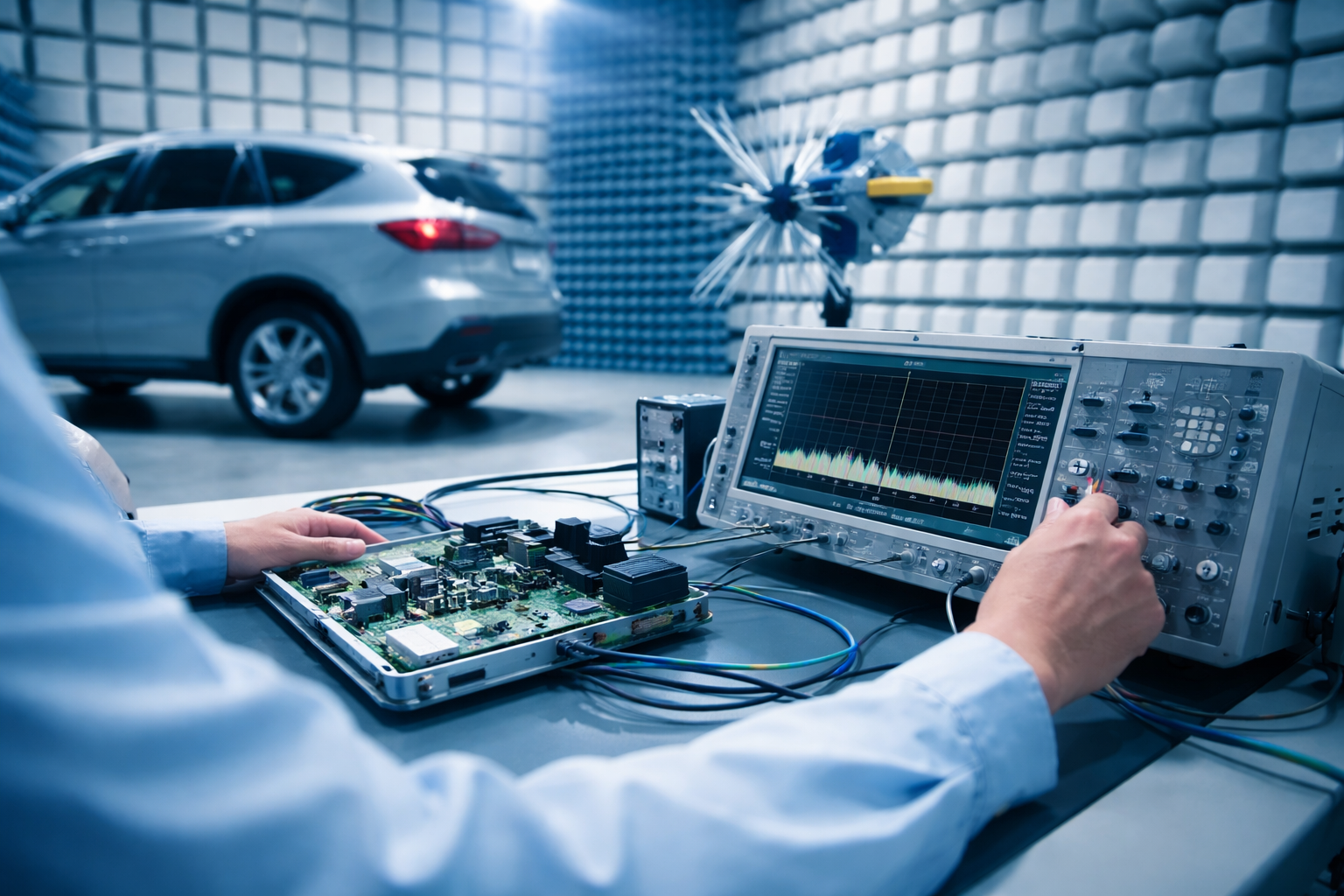 Automotive EMC testing and ECU validation
