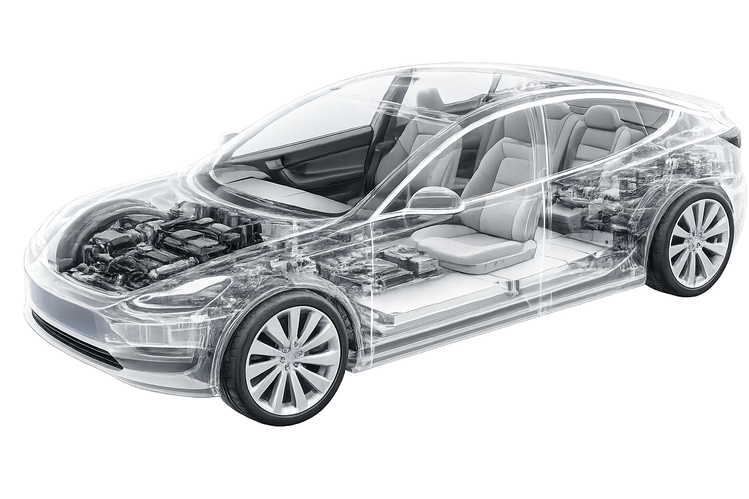 Automotive electronics illustration